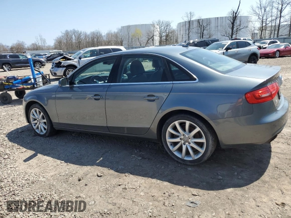 2013 Audi A4 Premium Plus with VIN WAUFFAFL2DN038206, listed as a Copart auction lot 53496745 with 131,005 mi miles and Salvage Title. Bid and sale history available at carsss.com. Image 2.