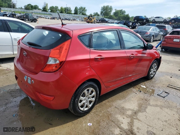 2012 Hyundai Accent GS with VIN KMHCT5AE9CU016105, listed as a Copart auction lot 55514584 with 169,858 mi miles and Salvage Title. Bid and sale history available at carsss.com. Image 3.