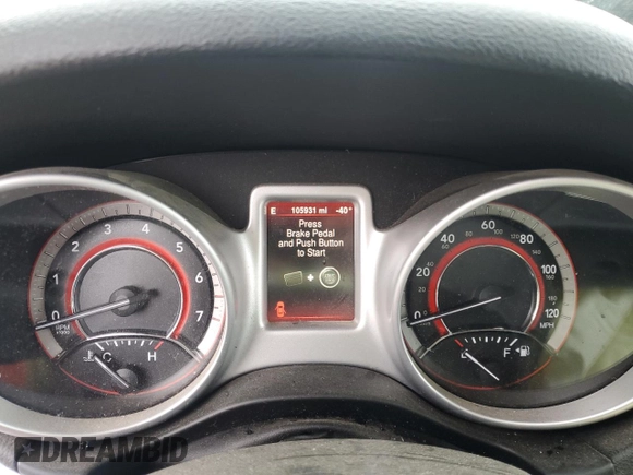 2016 Dodge Journey R/T with VIN 3C4PDDEG0GT243580, listed as a Copart auction lot 58160735 with 105,931 mi miles and Clean title. Bid and sale history available at DreamBid. Image 9.