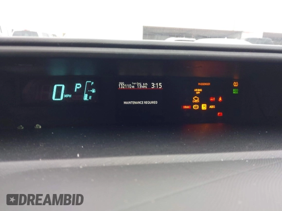 2014 Toyota Prius One with VIN JTDKDTB32E1084491, listed as a IAAI auction lot 41293744 with 132,110 mi miles and . Bid and sale history available at DreamBid. Image 7.