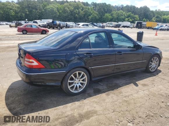 2006 Mercedes-Benz C 230 Sport with VIN WDBRF52HX6A900802, listed as a Copart auction lot 56059425 with 180,660 mi miles and Salvage title. Bid and sale history available at DreamBid. Image 3.