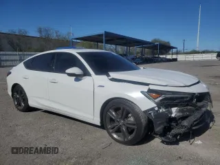2023 Acura Integra Technology with VIN 19UDE4H62PA013504, listed as a Copart auction lot 57128995 with 7,913 mi miles and Salvage title. Bid and sale history available at DreamBid. Image 4.