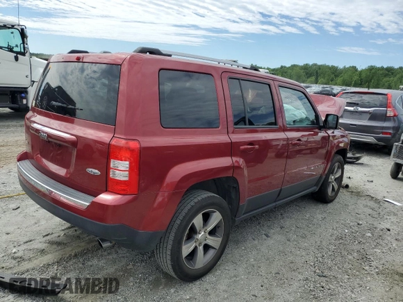 2016 Jeep Patriot High Altitude z VIN 1C4NJRFB6GD654603, wystawiony jako Copart lot #58017925 z przebiegiem Nie podano mil oraz Szkoda całkowita • Salvage title. Historia ofert i sprzedaży dostępna na DreamBid. Obrazek 3.