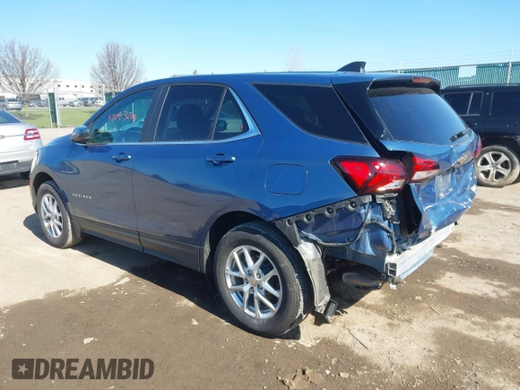 2024 Chevrolet Equinox LT with VIN 3GNAXUEGXRL329504, listed as a IAAI auction lot 42043209 with 7,000 mi miles and . Bid and sale history available at DreamBid. Image 3.