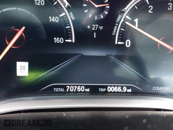 2018 BMW 7 Series ALPINA B7 xDrive with VIN WBA7F2C53JG423869, listed as a IAAI auction lot 41126241 with 70,760 mi miles. Bid and sale history available at carsss.com. Image 7.