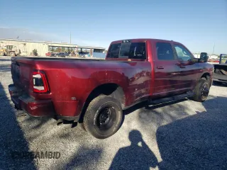2023 Ram 3500 Laramie with VIN 3C63RRJL7PG557369, listed as a Copart auction lot 75083304 with 6,390 mi miles and Non Repairable. Bid and sale history available at carsss.com. Image 3.