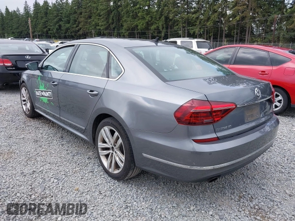 2017 Volkswagen Passat SE with VIN 1VWGT7A36HC063747, listed as a IAAI auction lot 42830924 with 85,120 mi miles and . Bid and sale history available at DreamBid. Image 3.
