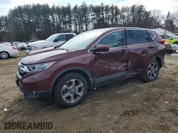 2018 Honda CR-V EX-L with VIN 7FARW2H89JE021822, listed as a Copart auction lot 46796985 with 74,809 mi miles and Salvage Title. Bid and sale history available at carsss.com. Image 1.