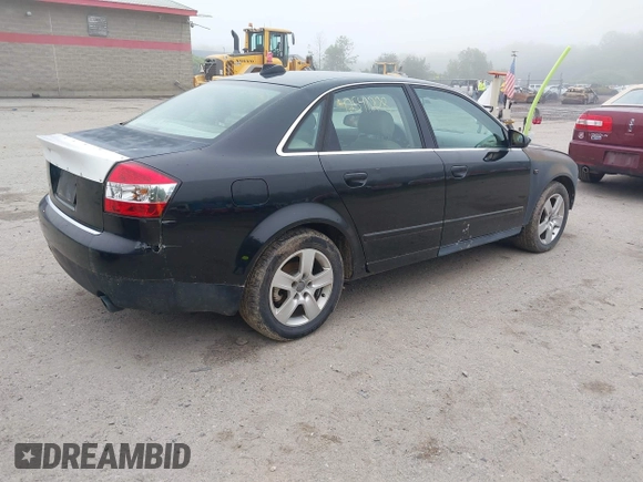 2004 Audi A4 3.0L with VIN WAULT68EX4A233033, listed as a IAAI auction lot 42541208 with 121,539 mi miles and . Bid and sale history available at DreamBid. Image 4.