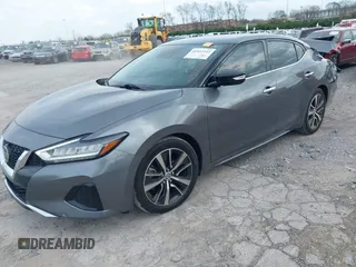 2020 Nissan Maxima SV with VIN 1N4AA6CV8LC381729, listed as a IAAI auction lot 41922243 with 78,766 mi miles. Bid and sale history available at carsss.com. Image 2.