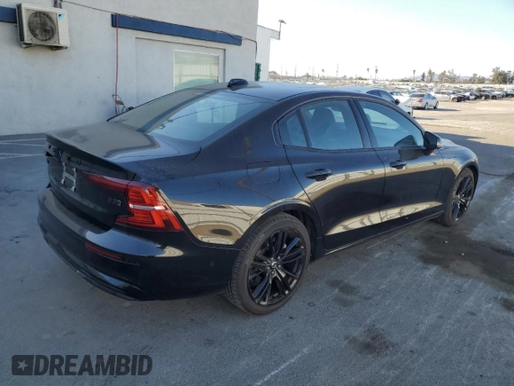 2024 Volvo S60 Plus Black Edition with VIN 7JRL12TH2RG304962, listed as a Copart auction lot 88587335 with 10,896 mi miles and Salvage title. Bid and sale history available at DreamBid. Image 3.