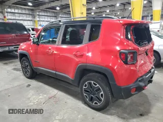 2017 Jeep Renegade Trailhawk with VIN ZACCJBCB1HPG54076, listed as a Copart auction lot 41420795 with 131,371 mi miles and Salvage title. Bid and sale history available at DreamBid. Image 2.