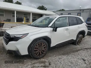 2025 Subaru Forester с VIN JF2SLDFC4SH520846, выставлен на аукционе Copart как лот 56168425 с пробегом 1 075 миль миль и Списание • Salvage title. История ставок и продаж доступна на DreamBid. Изображение 1.