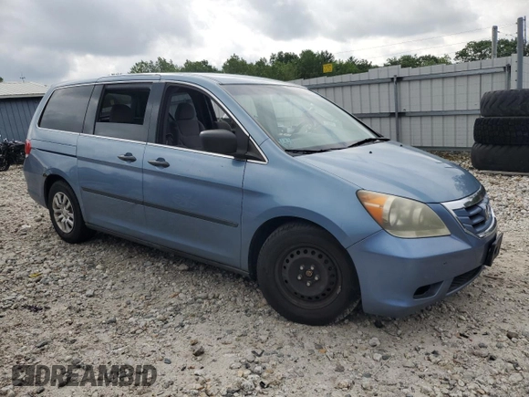 2010 Honda Odyssey LX with VIN 5FNRL3H29AB005111, listed as a Copart auction lot 65005735 with Not provided miles and Clean title. Bid and sale history available at DreamBid. Image 4.