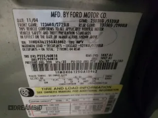 2005 Ford Freestyle Limited with VIN 1FMDK06125GA15962, listed as a Copart auction lot 46181285 with 192,000 mi miles and Non Repairable. Bid and sale history available at carsss.com. Image 12.