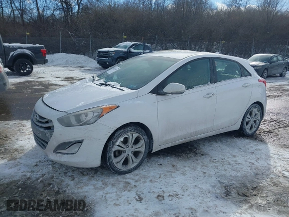 2014 Hyundai Elantra GT with VIN KMHD35LH2EU196462, listed as a IAAI auction lot 41374671 with 132,342 mi miles. Bid and sale history available at carsss.com. Image 2.