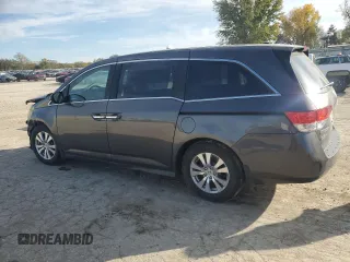 2017 Honda Odyssey EX-L with VIN 5FNRL5H62HB004925, listed as a Copart auction lot 79436614 with 145,331 mi miles and Salvage Title. Bid and sale history available at DreamBid. Image 2.