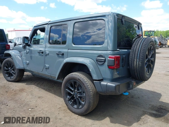 2024 Jeep Wrangler Sahara with VIN 1C4RJXP68RW270112, listed as a IAAI auction lot 42193921 with 23,792 mi miles and . Bid and sale history available at DreamBid. Image 3.