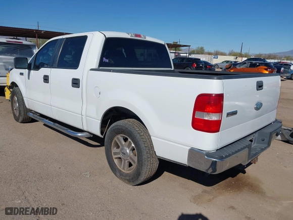 2007 Ford F-150 XLT with VIN 1FTPW12517KD34256, listed as a IAAI auction lot 41828504 with 163,516 mi miles. Bid and sale history available at carsss.com. Image 3.