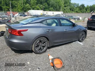 2016 Nissan Maxima SL with VIN 1N4AA6APXGC903559, listed as a Copart auction lot 61213525 with 124,575 mi miles and Salvage title. Bid and sale history available at DreamBid. Image 3.