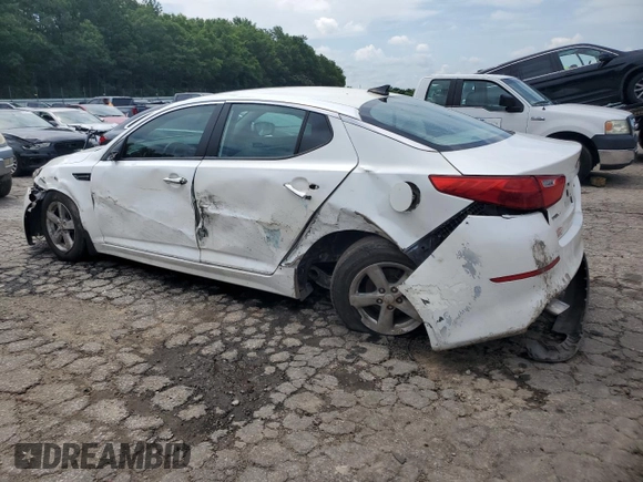 2015 Kia Optima LX with VIN KNAGM4A70F5660912, listed as a Copart auction lot 60232795 with 113,876 mi miles and Salvage title. Bid and sale history available at DreamBid. Image 2.