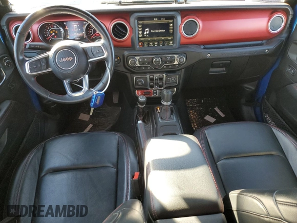 2022 Jeep Wrangler Unlimited Rubicon with VIN 1C4HJXFG5NW217688, listed as a Copart auction lot 81182824 with 63,102 mi miles and Salvage title. Bid and sale history available at DreamBid. Image 8.