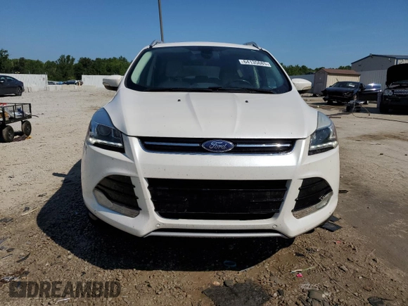 2015 Ford Escape Titanium with VIN 1FMCU0J93FUA58325, listed as a Copart auction lot 64135685 with 126,356 mi miles and Salvage title. Bid and sale history available at DreamBid. Image 5.
