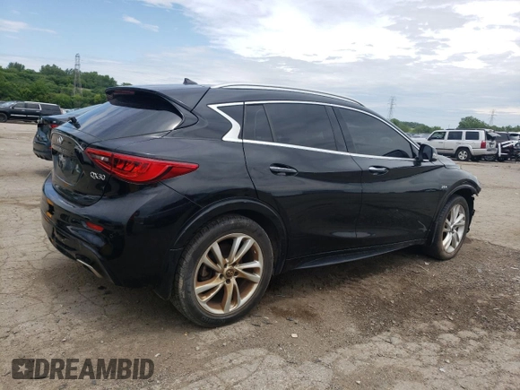 2017 Infiniti QX30 Premium with VIN SJKCH5CP9HA026644, listed as a Copart auction lot 61625905 with 83,885 mi miles and Clean title. Bid and sale history available at DreamBid. Image 3.