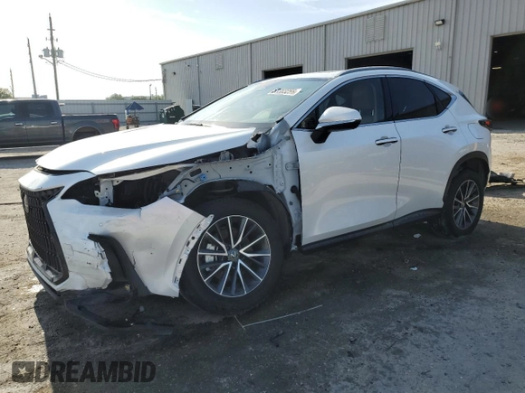 2025 Lexus NX with VIN JTJGGCEZ5S5010402, listed as a Copart auction lot 53383255 with 12,499 mi miles and Salvage Title. Bid and sale history available at carsss.com. Image 1.
