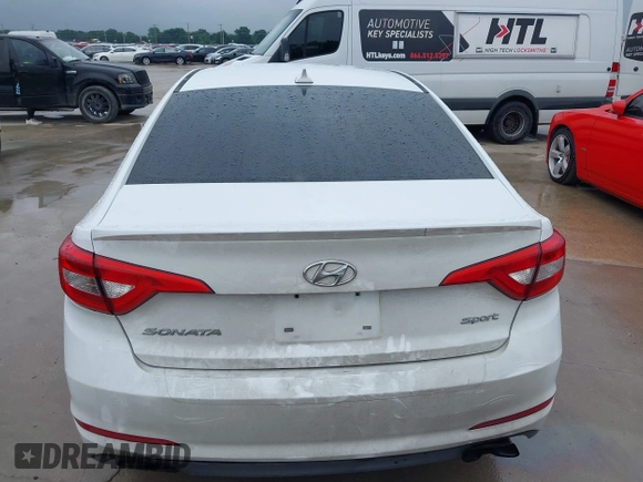 2016 Hyundai Sonata Sport with VIN 5NPE34AF7GH349130, listed as a IAAI auction lot 42158546 with 125,374 mi miles and . Bid and sale history available at carsss.com. Image 16.