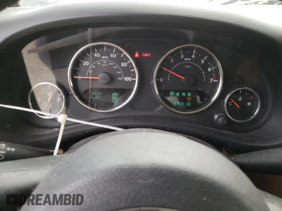 2013 Jeep Wrangler Unlimited Sahara with VIN 1C4HJWEG9DL628684, listed as a Copart auction lot 57672175 with 69,010 mi miles and Salvage title. Bid and sale history available at DreamBid. Image 9.
