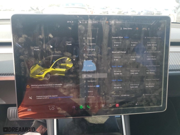 2018 Tesla Model 3 Long Range Battery with VIN 5YJ3E1EA8JF029772, listed as a Copart auction lot 87679835 with 67,828 mi miles and Clean Title. Bid and sale history available at carsss.com. Image 9.