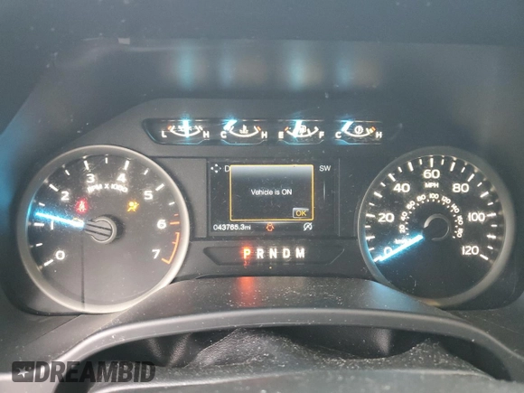 2019 Ford F-150 XL with VIN 1FTEW1E41KFC39126, listed as a Copart auction lot 61358815 with 43,765 mi miles and Salvage title. Bid and sale history available at DreamBid. Image 9.