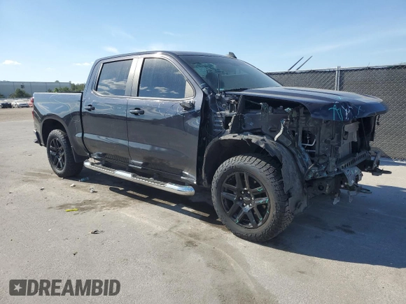 2022 Chevrolet Silverado 1500 RST with VIN 1GCUDEED8NZ596752, listed as a Copart auction lot 51057085 with 38,445 mi miles and Non Repairable. Bid and sale history available at DreamBid. Image 4.