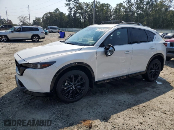 2024 Mazda CX-5 2.5 Carbon Turbo with VIN JM3KFBAY5R0403323, listed as a Copart auction lot 75307144 with 2,842 mi miles and Salvage Title. Bid and sale history available at carsss.com. Image 1.
