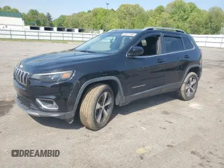 2019 Jeep Cherokee Limited with VIN 1C4PJMDX0KD307268, listed as a Copart auction lot 55044554 with 47,277 mi miles and Salvage Title. Bid and sale history available at carsss.com. Image 1.