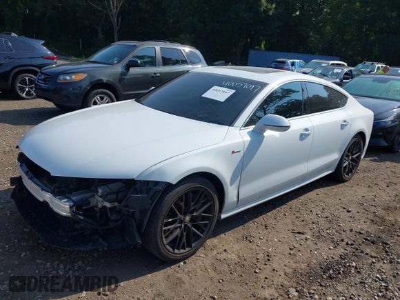 2016 Audi A7 3.0 Premium Plus with VIN WAUWGAFC4GN017486, listed as a IAAI auction lot 40057097 with 85,937 mi miles. Bid and sale history available at carsss.com. Image 18.