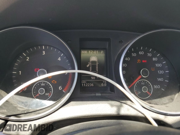 2011 Volkswagen Golf TDI with VIN WVWDM7AJ4BW205035, listed as a Copart auction lot 57489235 with 112,236 mi miles and Clean title. Bid and sale history available at DreamBid. Image 9.