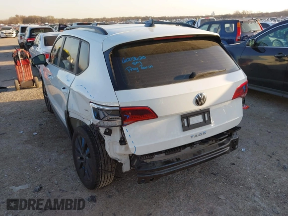 2023 Volkswagen Taos S z VIN 3VVDX7B22PM346886, wystawiony jako IAAI lot #41771427 z przebiegiem 46 695 mil mil oraz . Historia ofert i sprzedaży dostępna na DreamBid. Obrazek 6.