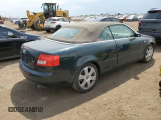 2003 Audi A4 1.8T with VIN WAUAC48H13K028554, listed as a Copart auction lot 63649324 with 62,686 mi miles and Clean Title. Bid and sale history available at carsss.com. Image 3.