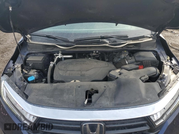 2022 Honda Odyssey EX-L with VIN 5FNRL6H71NB021161, listed as a Copart auction lot 47082215 with 63,510 mi miles and Salvage Title. Bid and sale history available at DreamBid. Image 12.