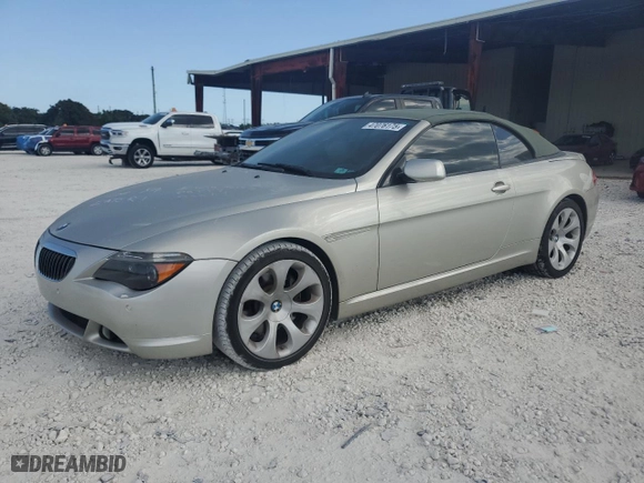 2006 BMW 6 Series 650Ci with VIN WBAEK13406CN72369, listed as a Copart auction lot 47076175 with 97,684 mi miles and Clean Title. Bid and sale history available at carsss.com. Image 1.