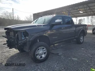 2021 Ram 2500 Laramie with VIN 3C6UR5FL5MG591697, listed as a Copart auction lot 44779435 with 37,736 mi miles and Salvage Title. Bid and sale history available at carsss.com. Image 1.