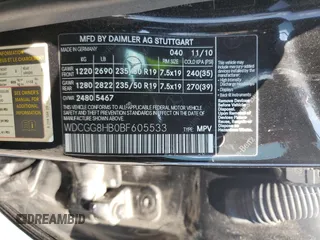 2011 Mercedes-Benz GLK 350 with VIN WDCGG8HB0BF605533, listed as a Copart auction lot 67800894 with 116,517 mi miles and Salvage Title. Bid and sale history available at DreamBid. Image 15.