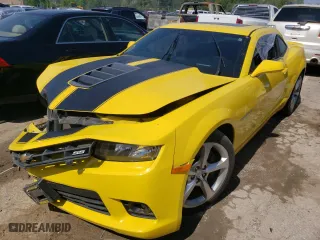 2014 Chevrolet Camaro SS with VIN 2G1FK1EJ1E9213654, listed as a Copart auction lot 59572943 with 0 mi miles and Salvage Title. Bid and sale history available at carsss.com. Image 1.