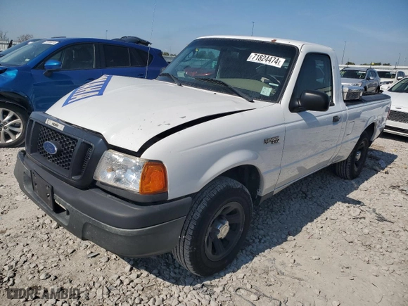 2004 Ford Ranger XL with VIN 1FTYR10D74PB58267, listed as a Copart auction lot 71824474 with 244,783 mi miles and Salvage Title. Bid and sale history available at carsss.com. Image 1.