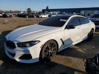 2023 BMW 8 Series M850i with VIN WBAGV8C01PCL31007, listed as a Copart auction lot 76536874 with Not Provided miles and Clean Title. Bid and sale history available at carsss.com. Image 1.