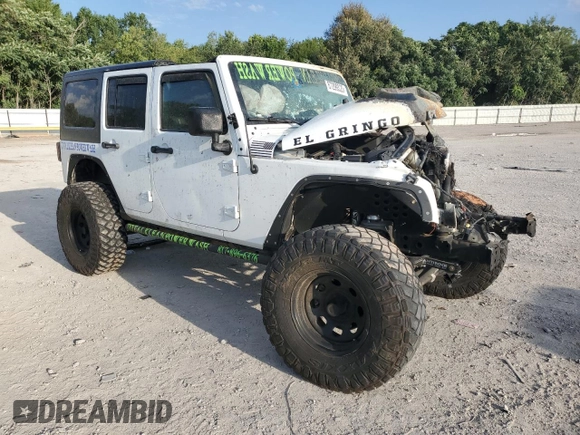 2016 Jeep Wrangler Unlimited Sport with VIN 1C4BJWDG5GL121549, listed as a Copart auction lot 67299323 with Not provided miles and Salvage title. Bid and sale history available at DreamBid. Image 4.