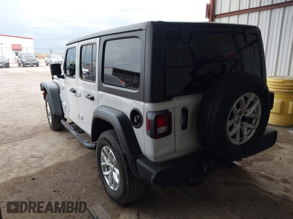 2023 Jeep Wrangler Sport S with VIN 1C4HJXDG8PW620005, listed as a IAAI auction lot 42117455 with 25,725 mi miles and . Bid and sale history available at DreamBid. Image 3.