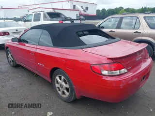 2001 Toyota Solara SE with VIN 2T1FF28P71C424921, listed as a IAAI auction lot 39931777 with 168,746 mi miles. Bid and sale history available at carsss.com. Image 3.